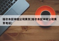 格尔木区块链公司黄页[格尔木区块链公司黄页电话]